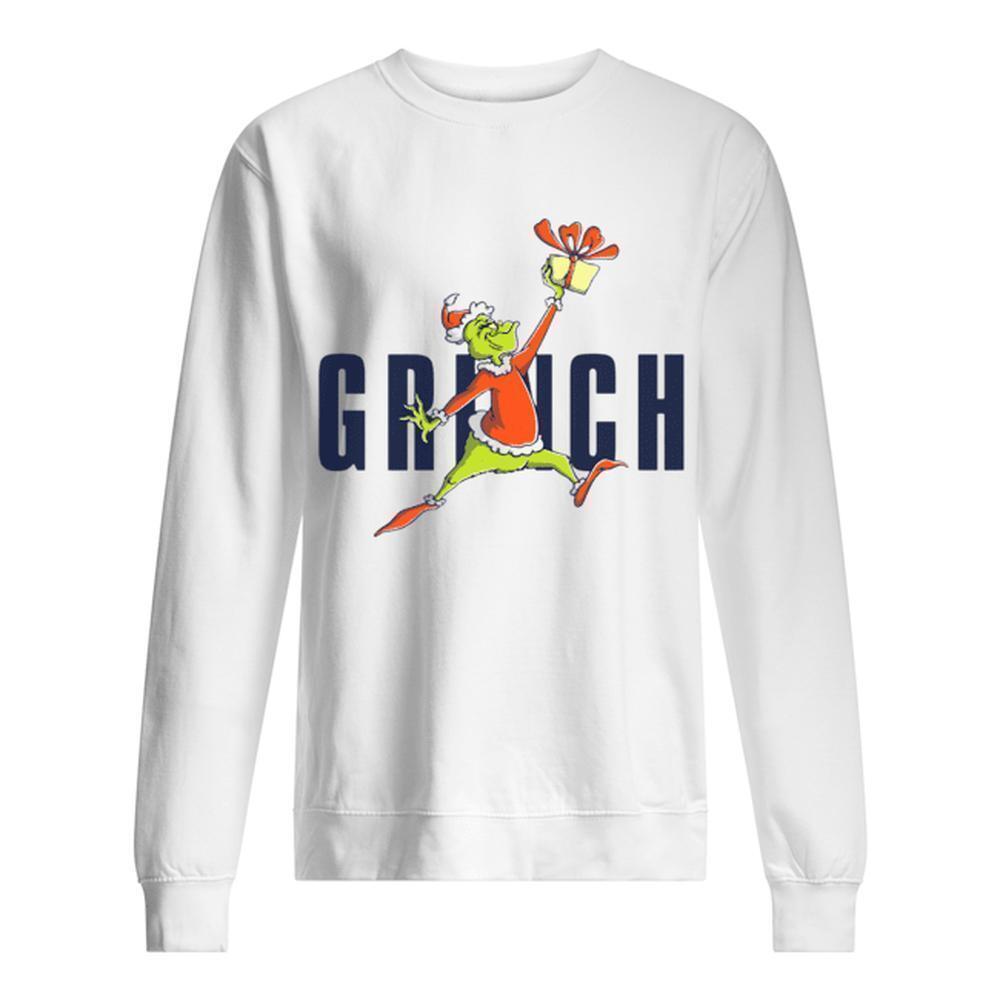 Air Grinch Funny Christmas Santa Holiday Festive Cozy Graphic Sweatshirt